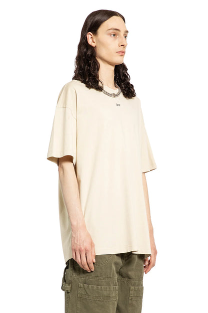 Antonioli OFF-WHITE MAN BEIGE T-SHIRTS & TANK TOPS