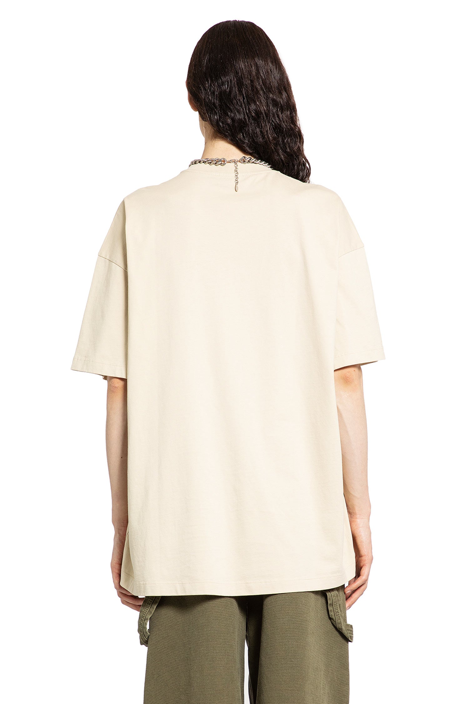 OFF-WHITE MAN BEIGE T-SHIRTS