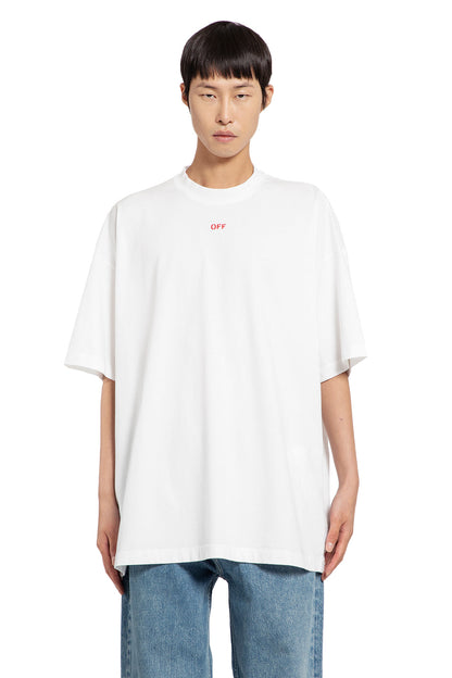 OFF-WHITE MAN WHITE T-SHIRTS & TANK TOPS