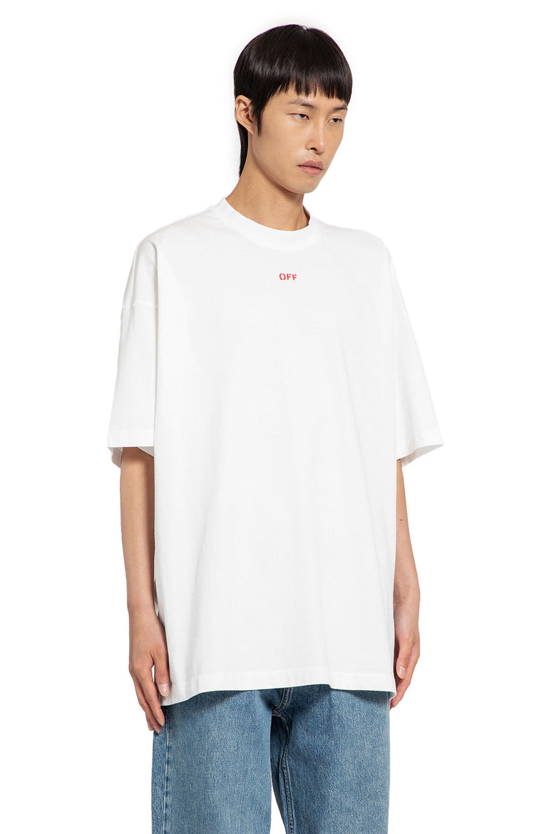 OFF-WHITE MAN WHITE T-SHIRTS & TANK TOPS