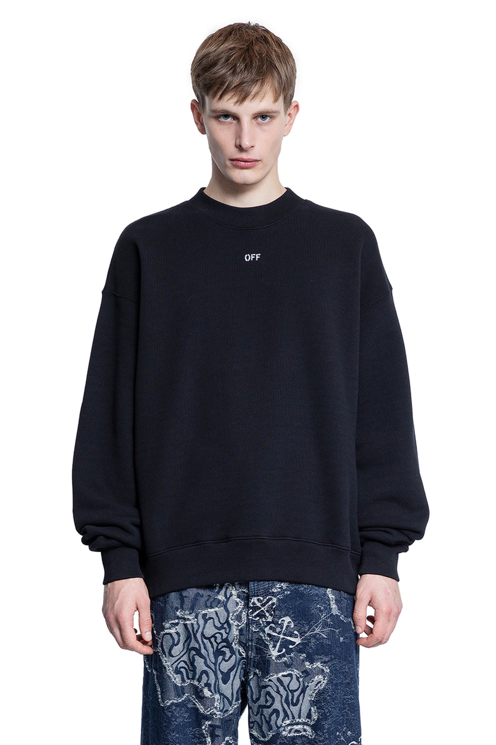 OFF-WHITE MAN BLACK SWEATSHIRTS