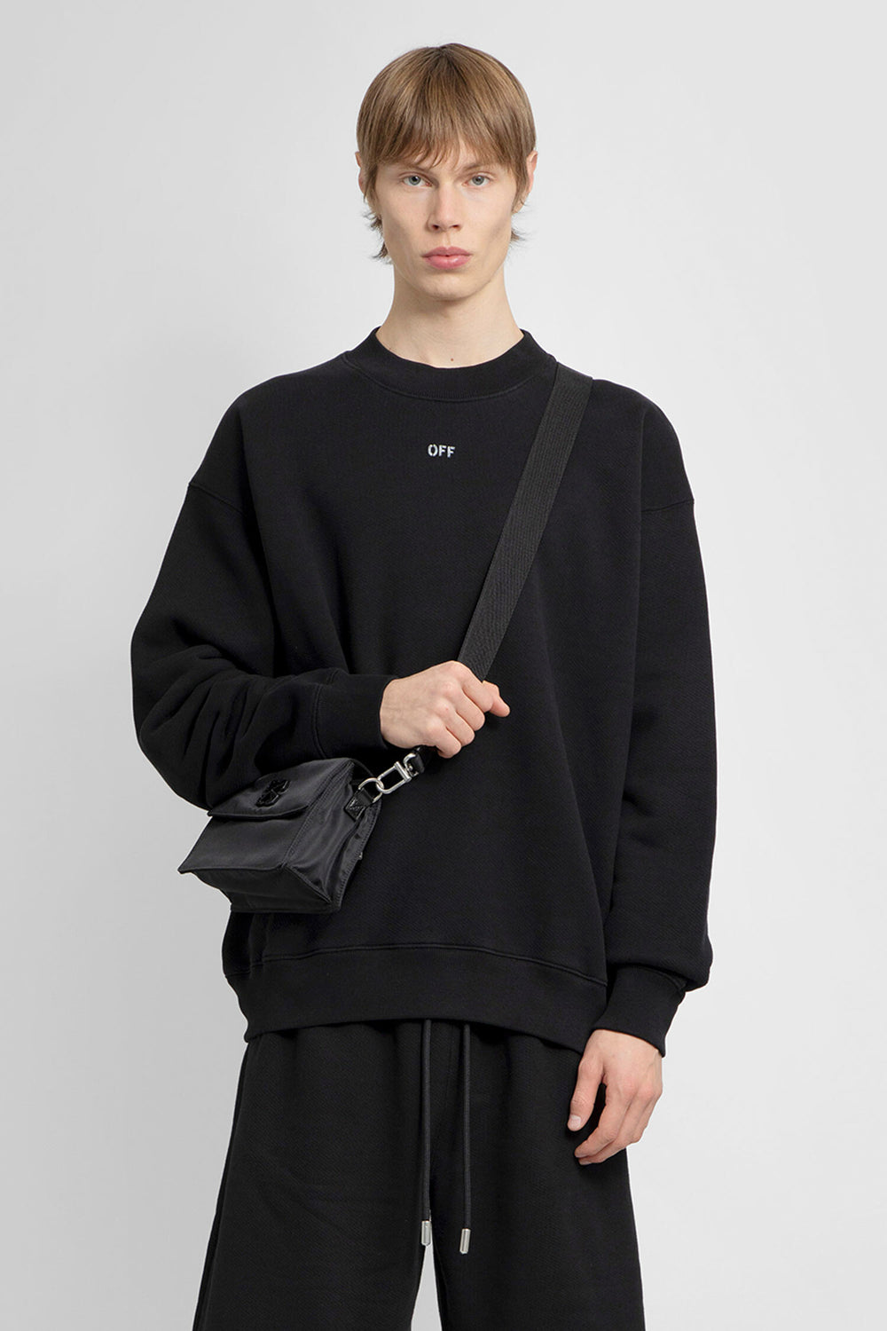 OFF-WHITE MAN BLACK SWEATSHIRTS