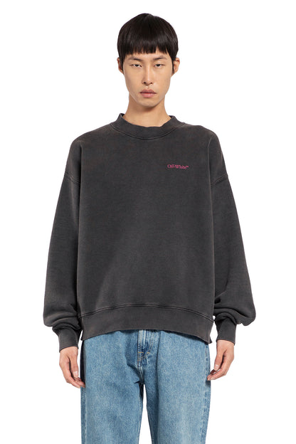 Antonioli OFF-WHITE MAN BLACK SWEATSHIRTS