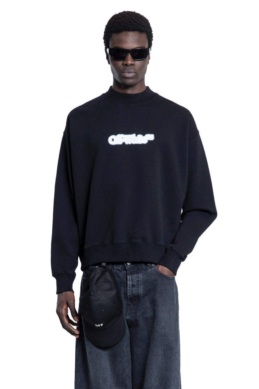 OFF-WHITE MAN BLACK SWEATSHIRTS