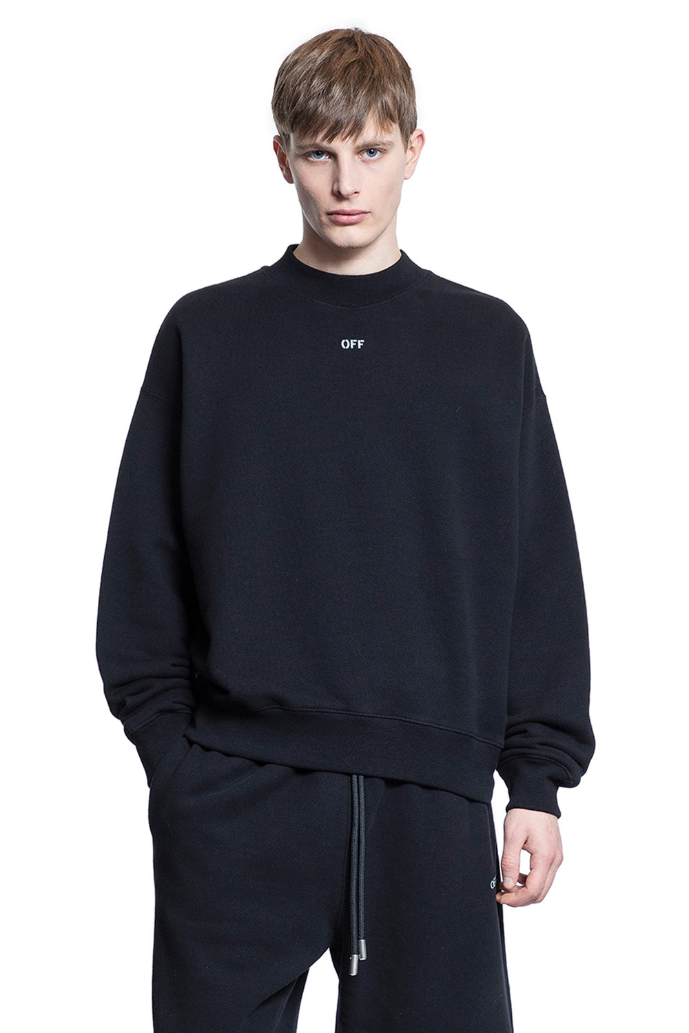 OFF-WHITE MAN BLACK SWEATSHIRTS