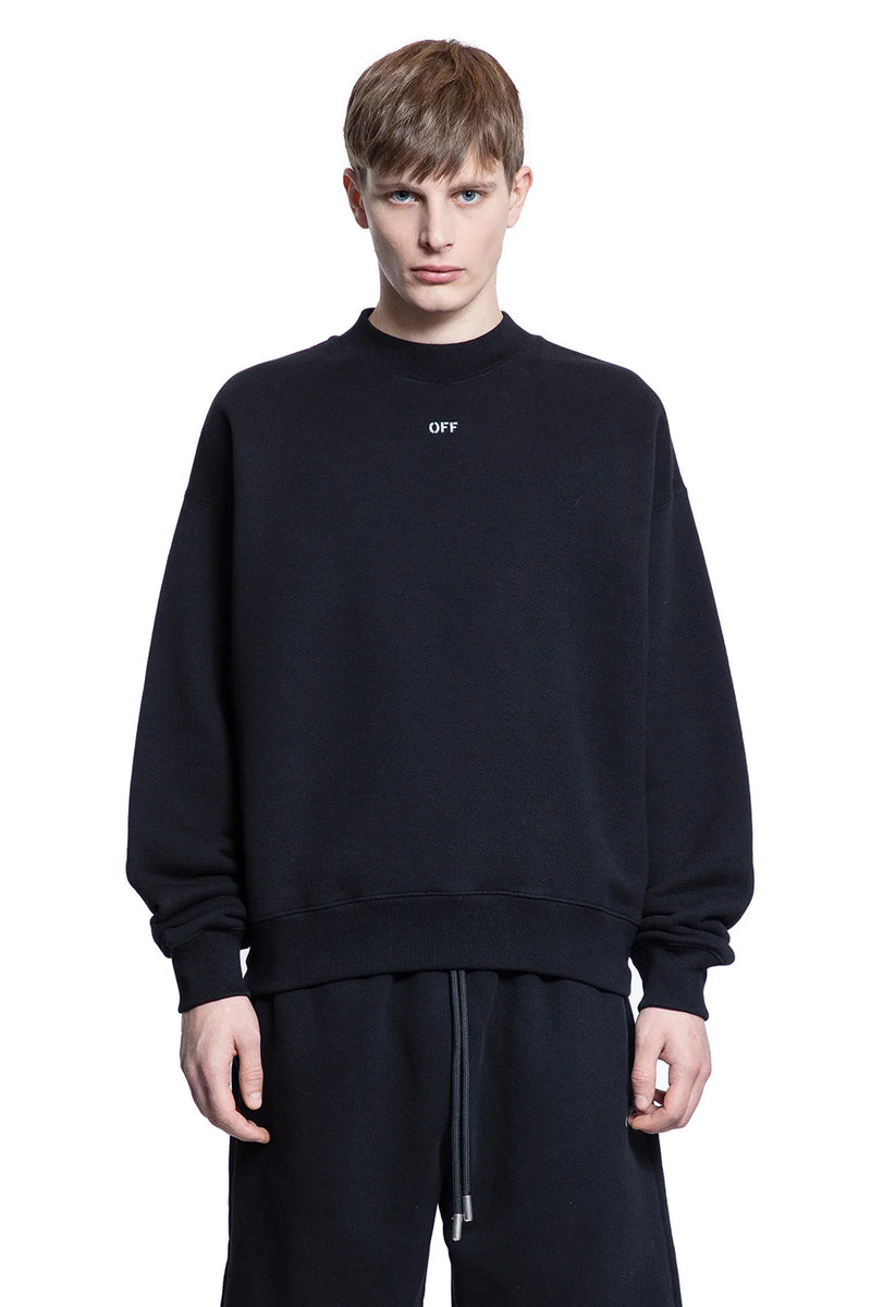 OFF-WHITE OFF-WHITE MAN BLACK SWEATSHIRTS man