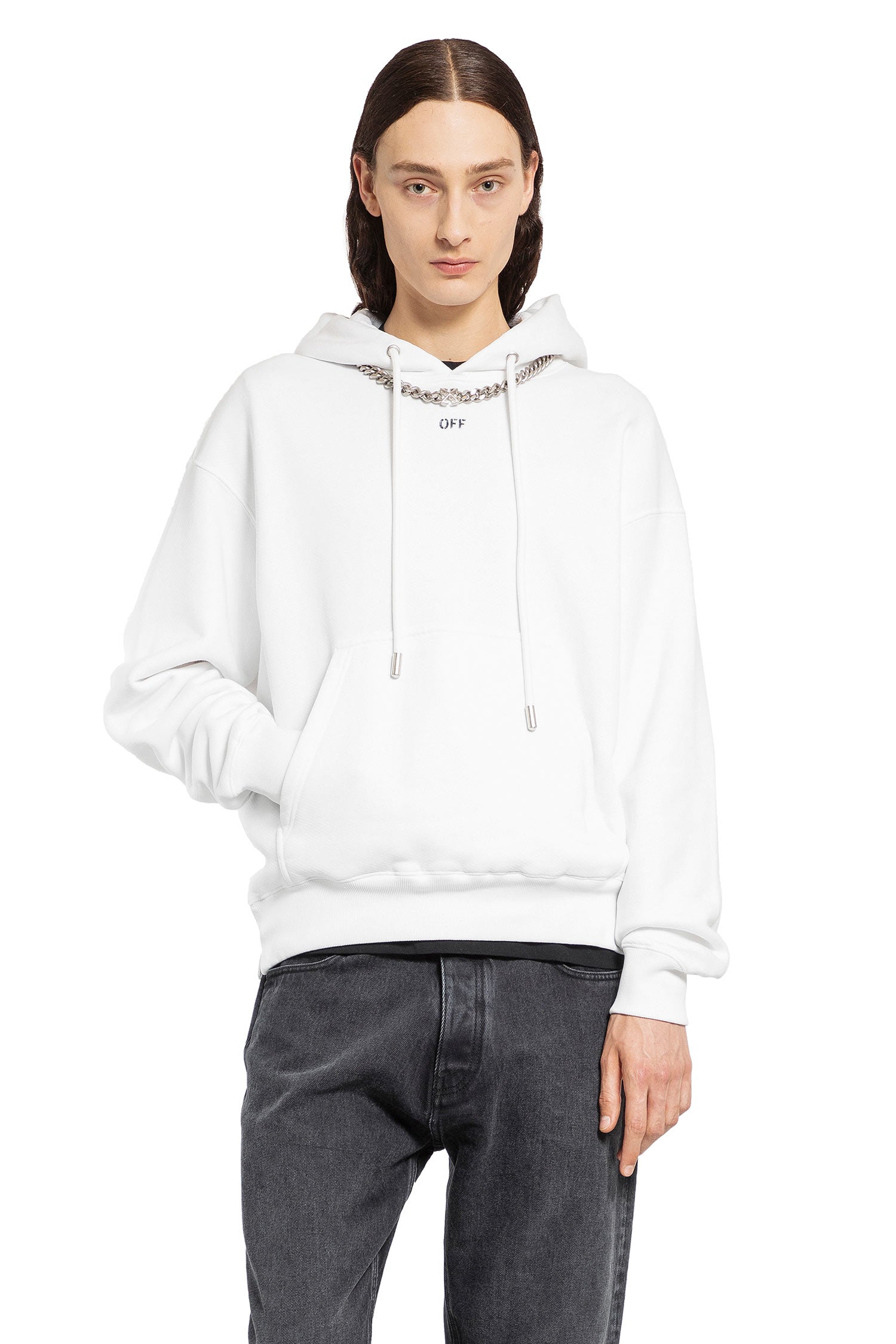 OFF-WHITE MAN WHITE SWEATSHIRTS