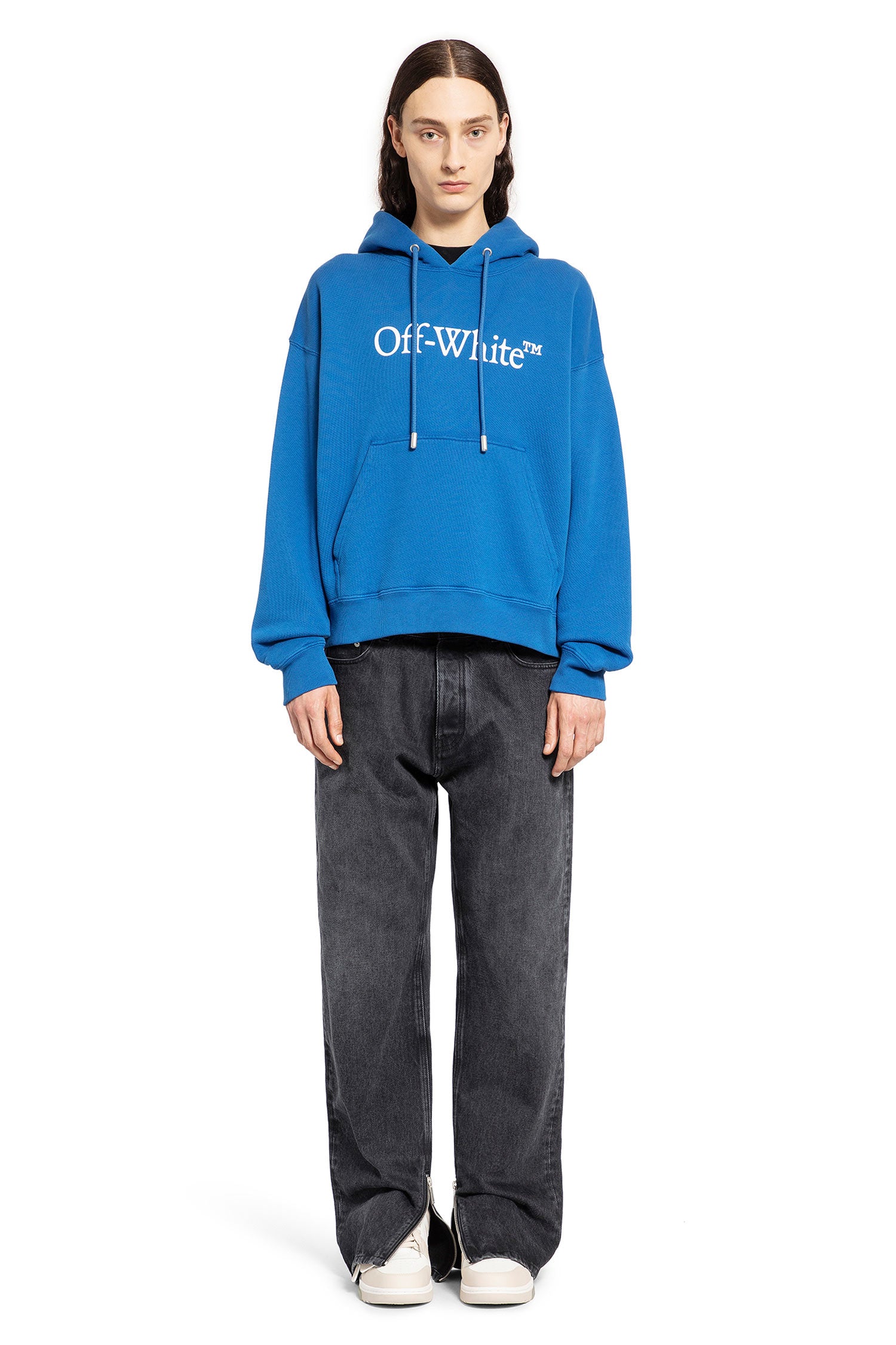 OFF-WHITE MAN BLUE SWEATSHIRTS