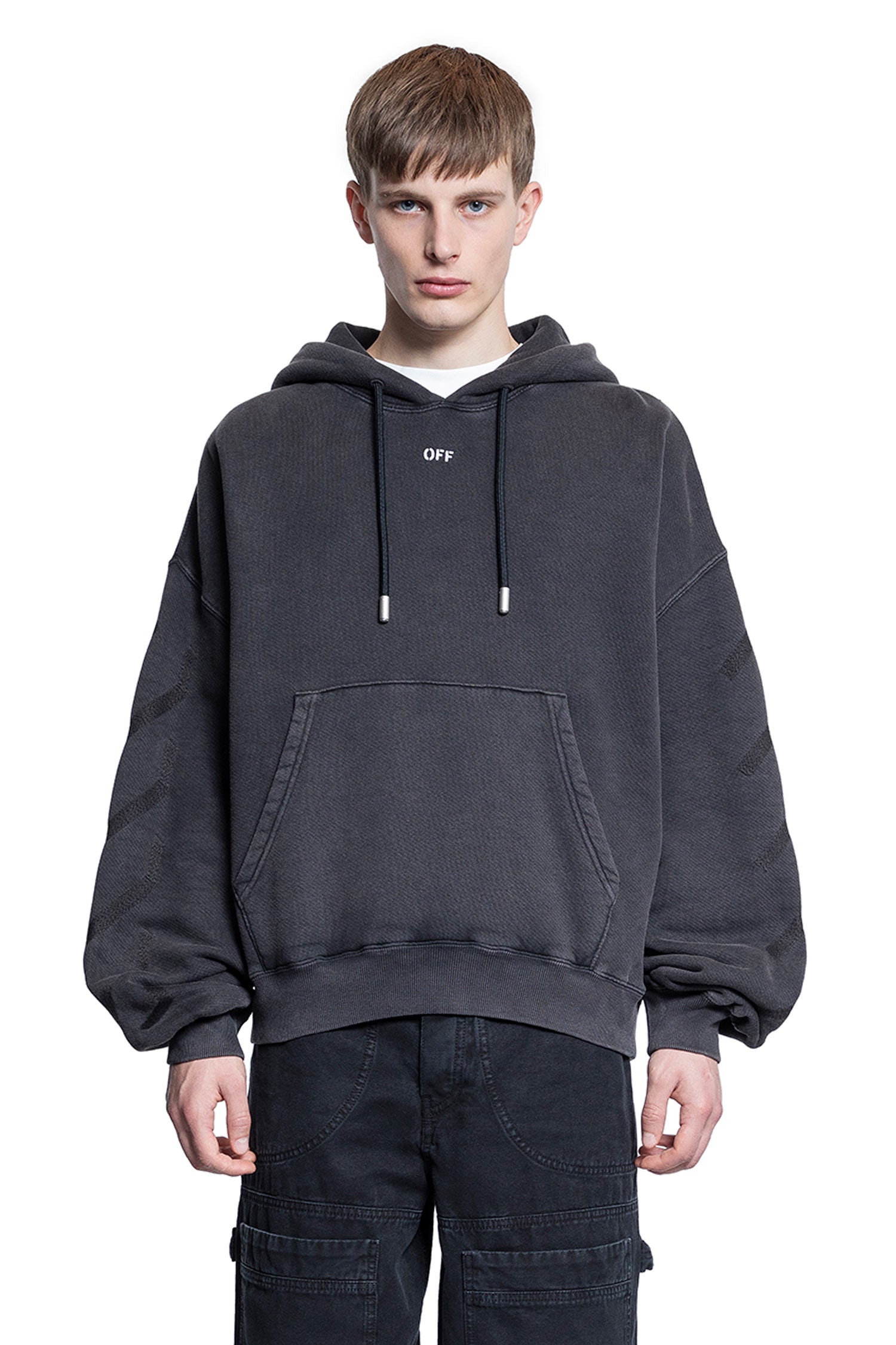 OFF-WHITE MAN BLACK SWEATSHIRTS