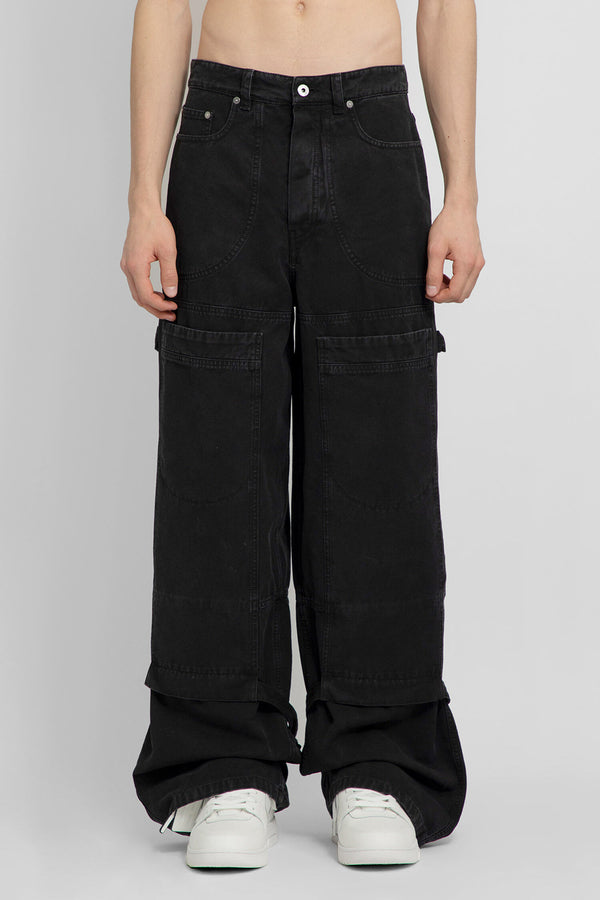 OFF-WHITE MAN BLACK TROUSERS