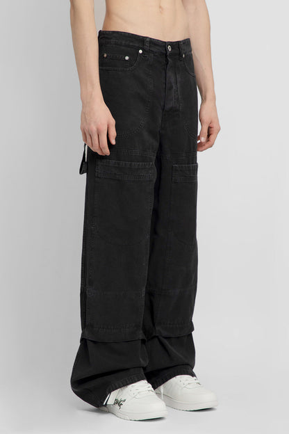 OFF-WHITE MAN BLACK TROUSERS