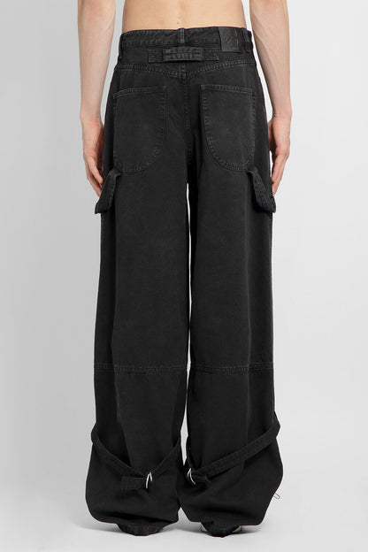 OFF-WHITE MAN BLACK TROUSERS