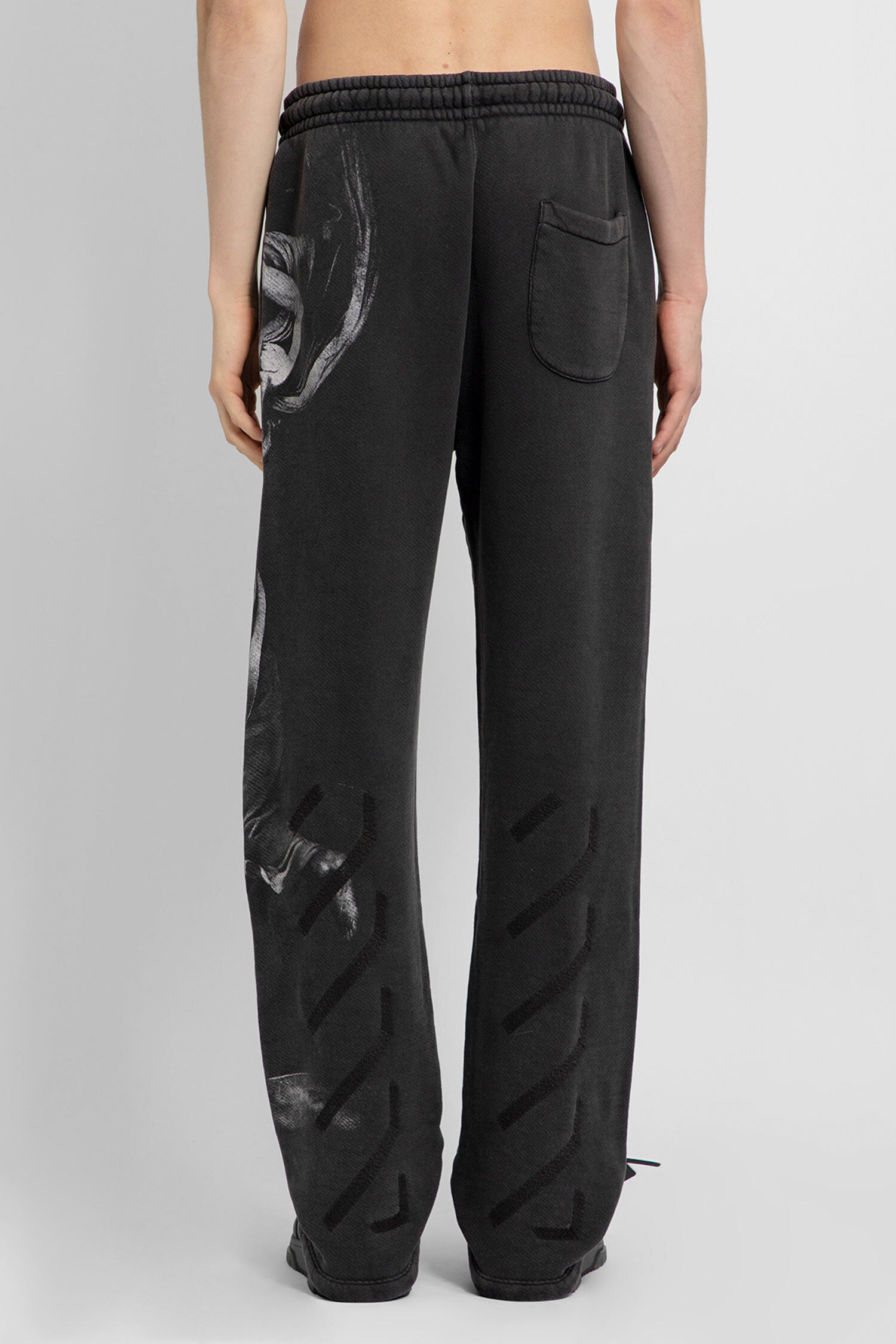 OFF-WHITE MAN GREY TROUSERS