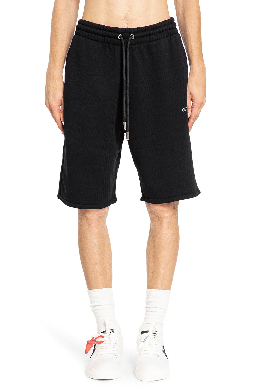 OFF-WHITE MAN BLACK SHORTS & SKIRTS