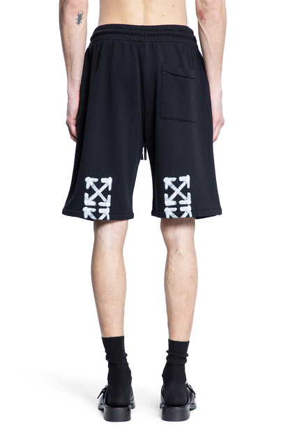 OFF-WHITE MAN BLACK SHORTS & SKIRTS