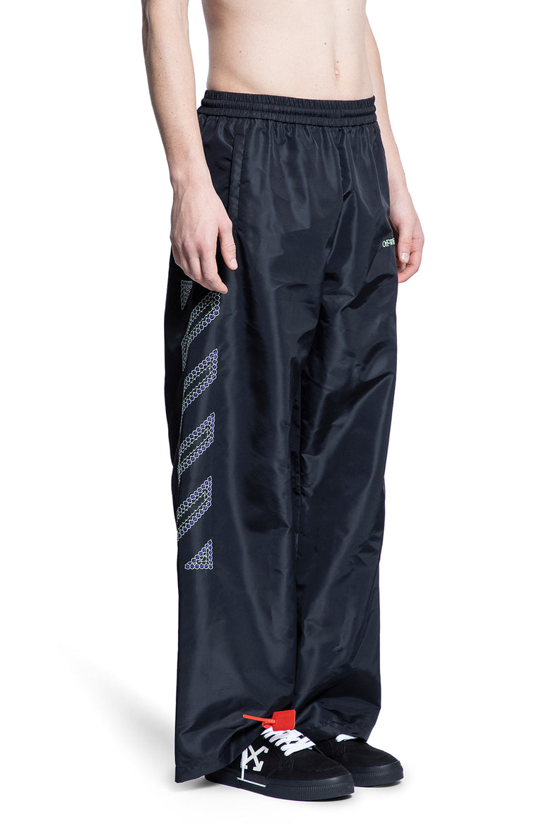 OFF-WHITE MAN BLACK TROUSERS