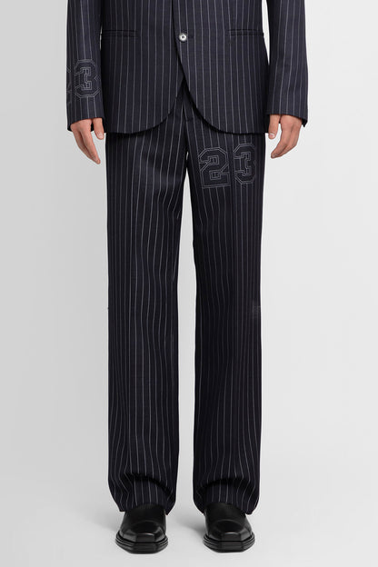 Antonioli OFF-WHITE MAN BLACK&WHITE TROUSERS