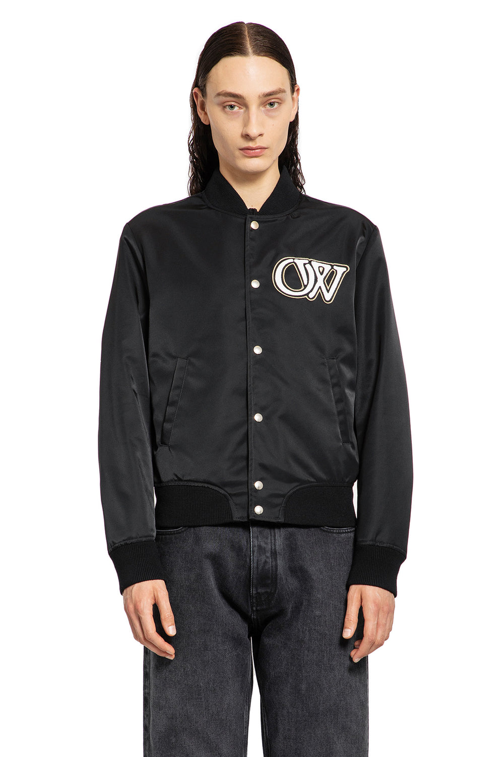 OFF-WHITE MAN BLACK JACKETS