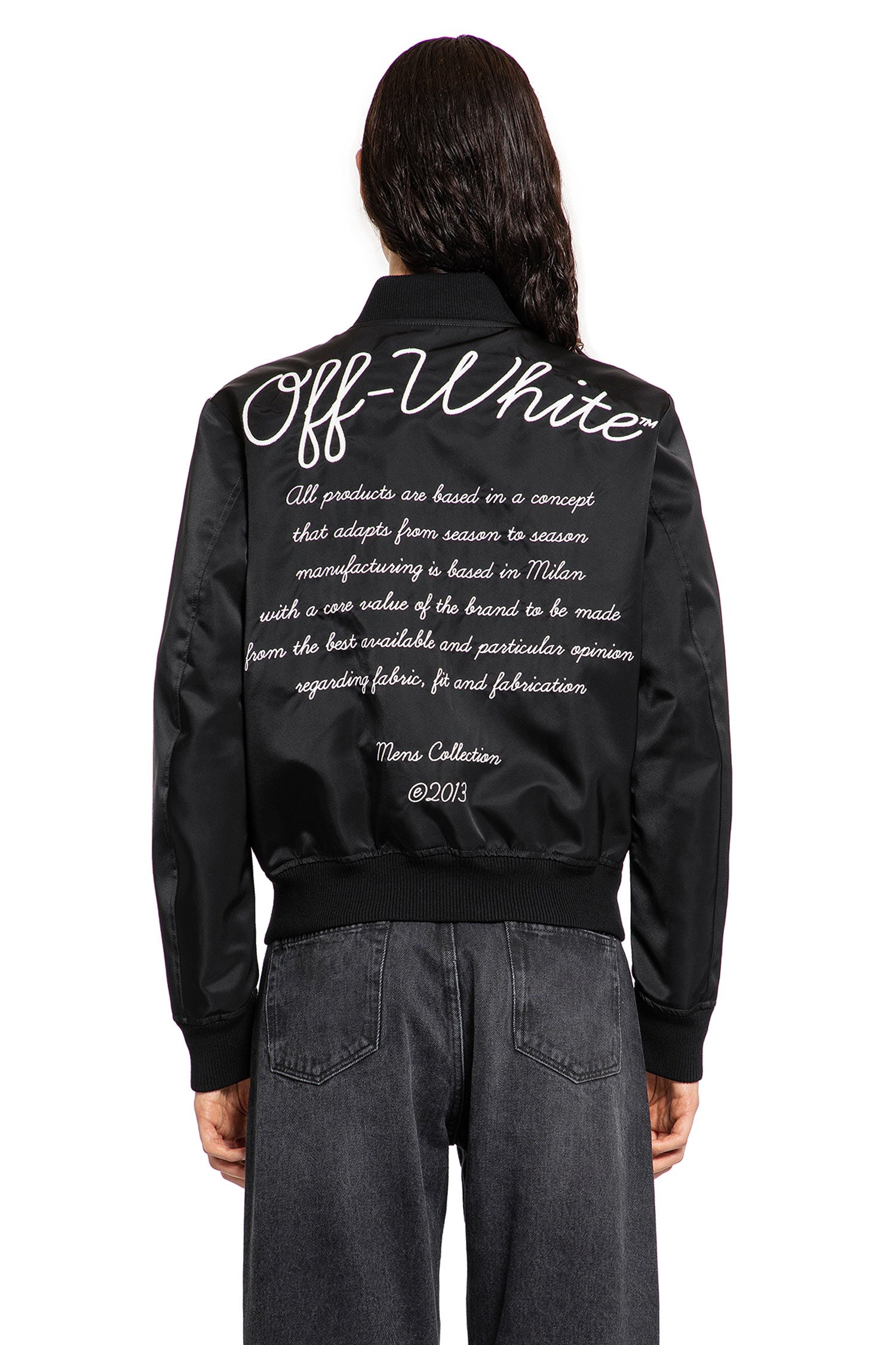 OFF-WHITE MAN BLACK JACKETS