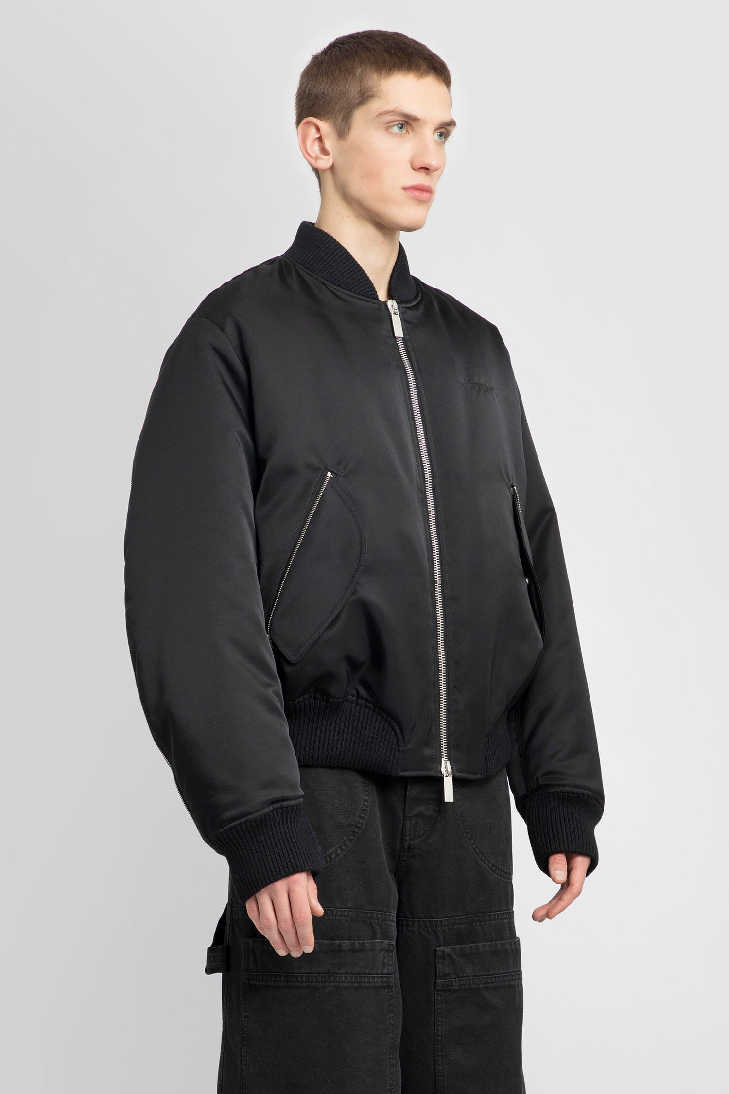 OFF-WHITE MAN BLACK JACKETS