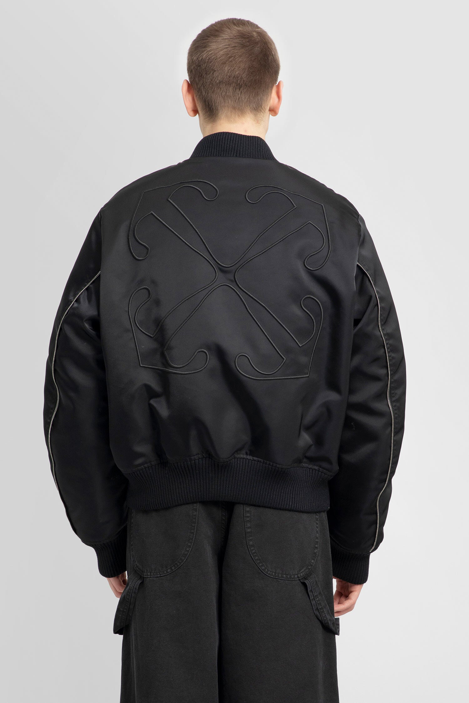 OFF-WHITE MAN BLACK JACKETS