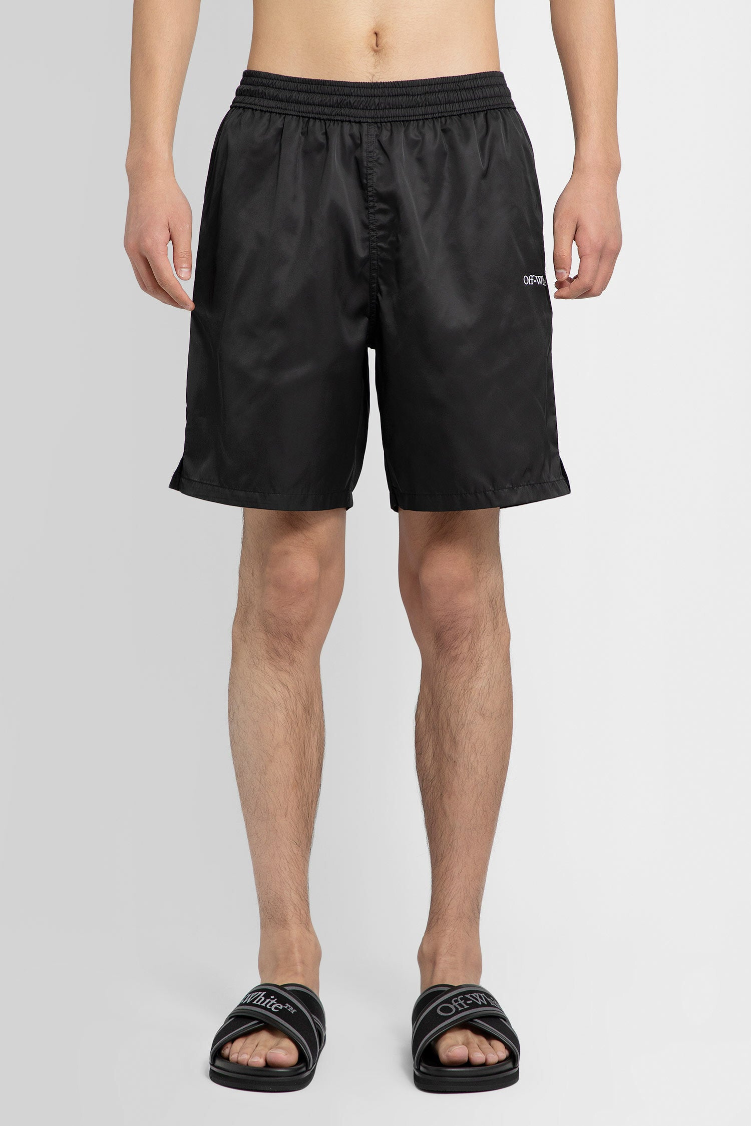 OFF-WHITE MAN BLACK SWIMWEAR