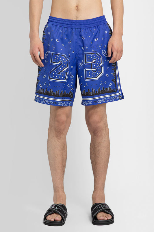 OFF-WHITE MAN BLUE SWIMWEAR