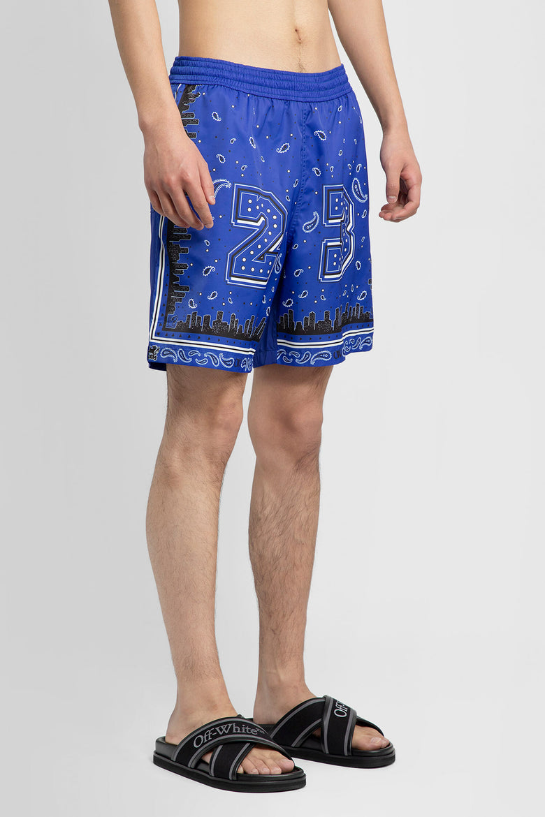 OFF-WHITE MAN BLUE SWIMWEAR