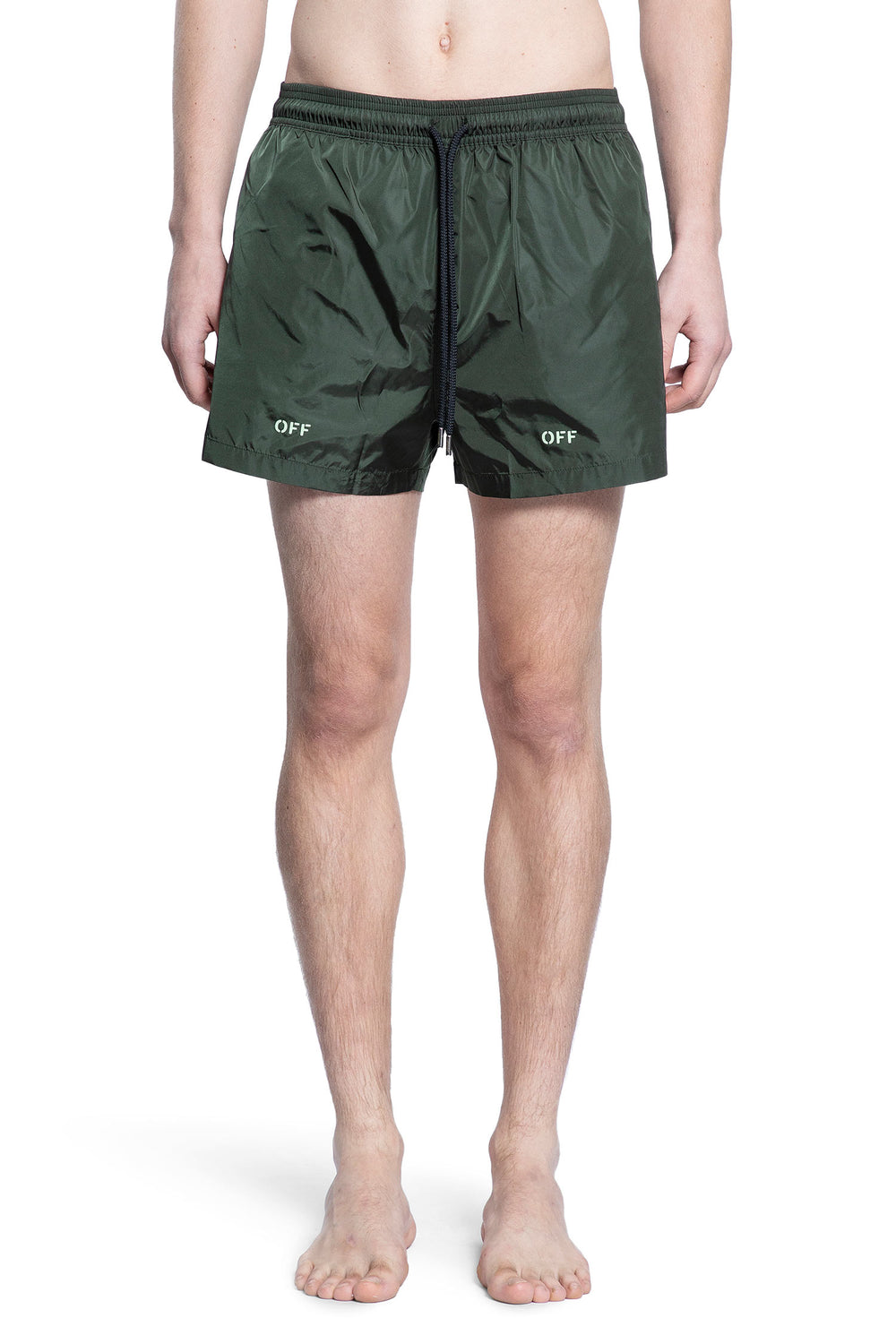 OFF-WHITE MAN GREEN SWIMWEAR