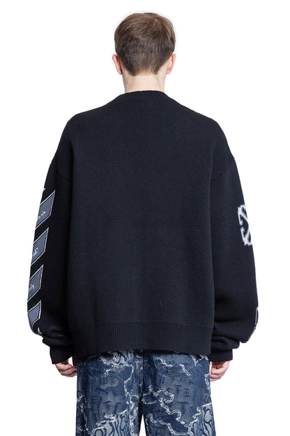 OFF-WHITE MAN BLACK KNITWEAR