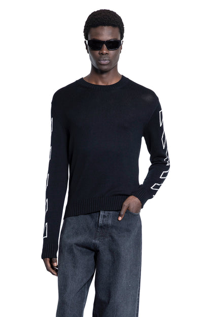 OFF-WHITE MAN BLACK KNITWEAR