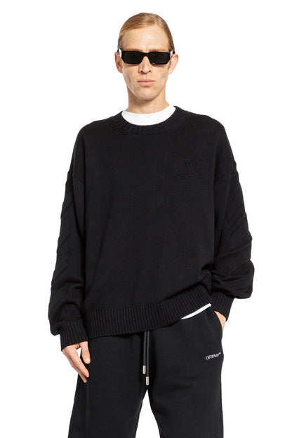 Antonioli OFF-WHITE MAN BLACK KNITWEAR