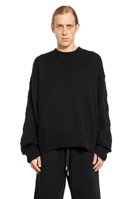 OFF-WHITE MAN BLACK KNITWEAR