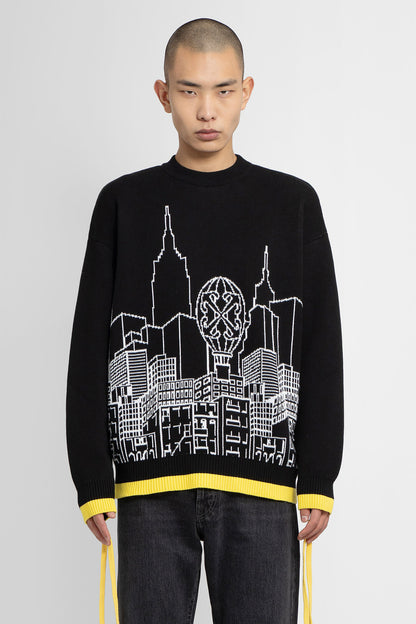 Antonioli OFF-WHITE MAN BLACK&WHITE KNITWEAR