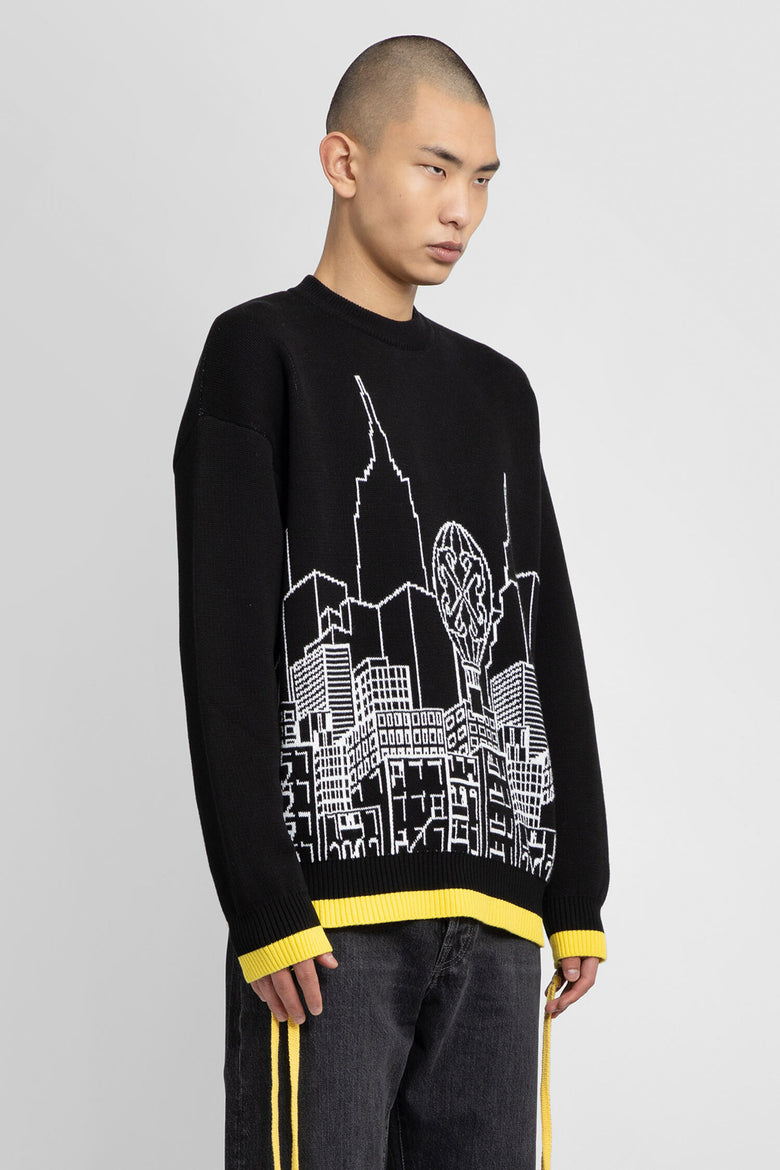 OFF-WHITE MAN BLACK&WHITE KNITWEAR