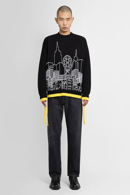 OFF-WHITE MAN BLACK&WHITE KNITWEAR