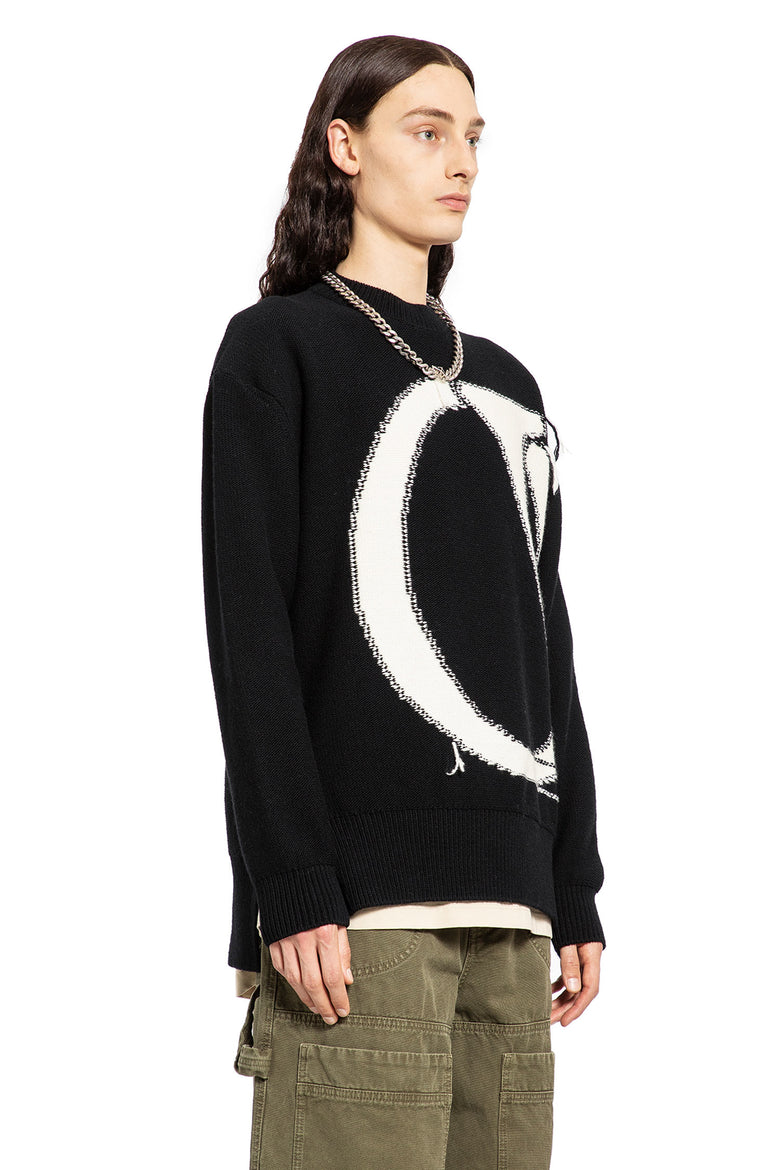 OFF-WHITE MAN BLACK&WHITE KNITWEAR