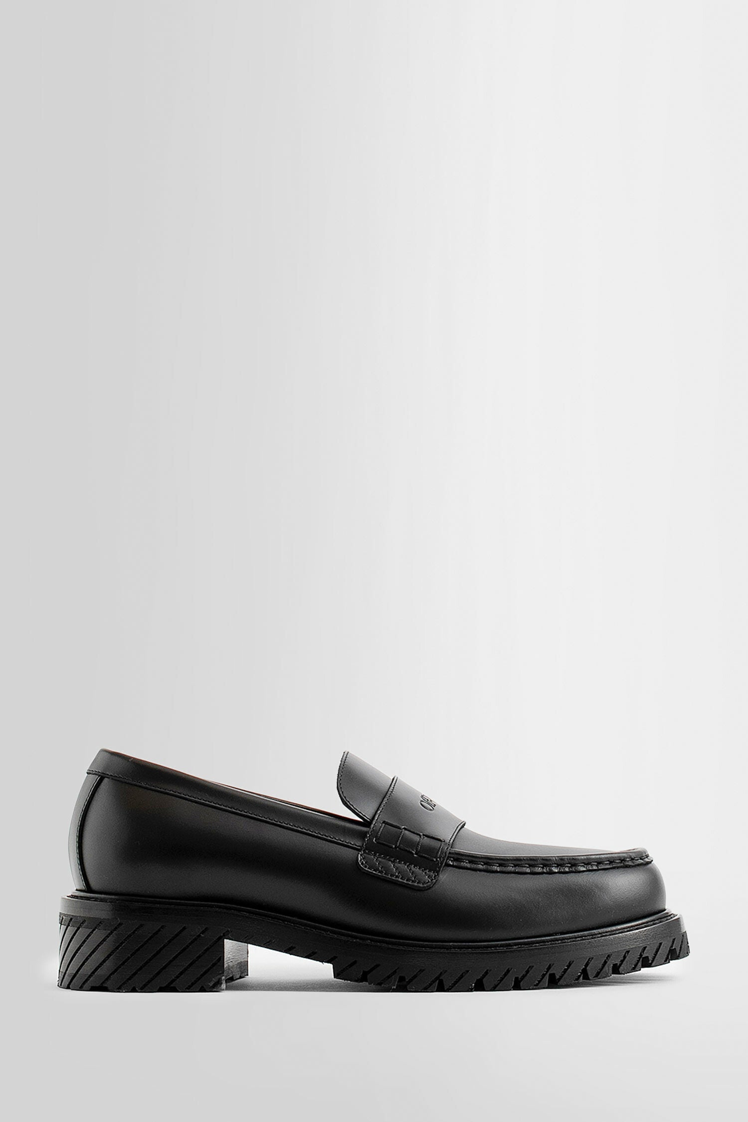 OFF-WHITE MAN BLACK LOAFERS & FLATS