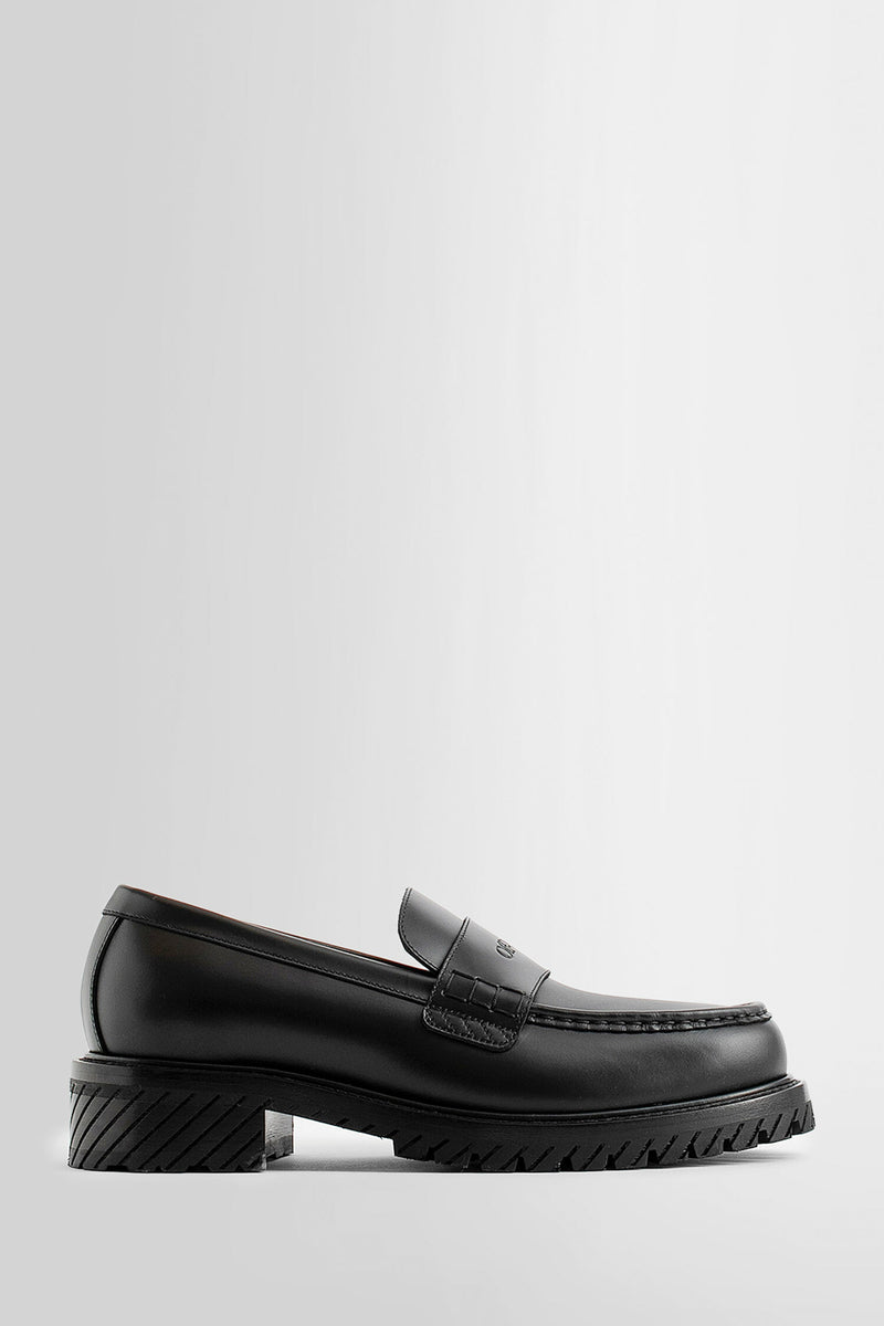 OFF-WHITE MAN BLACK LOAFERS