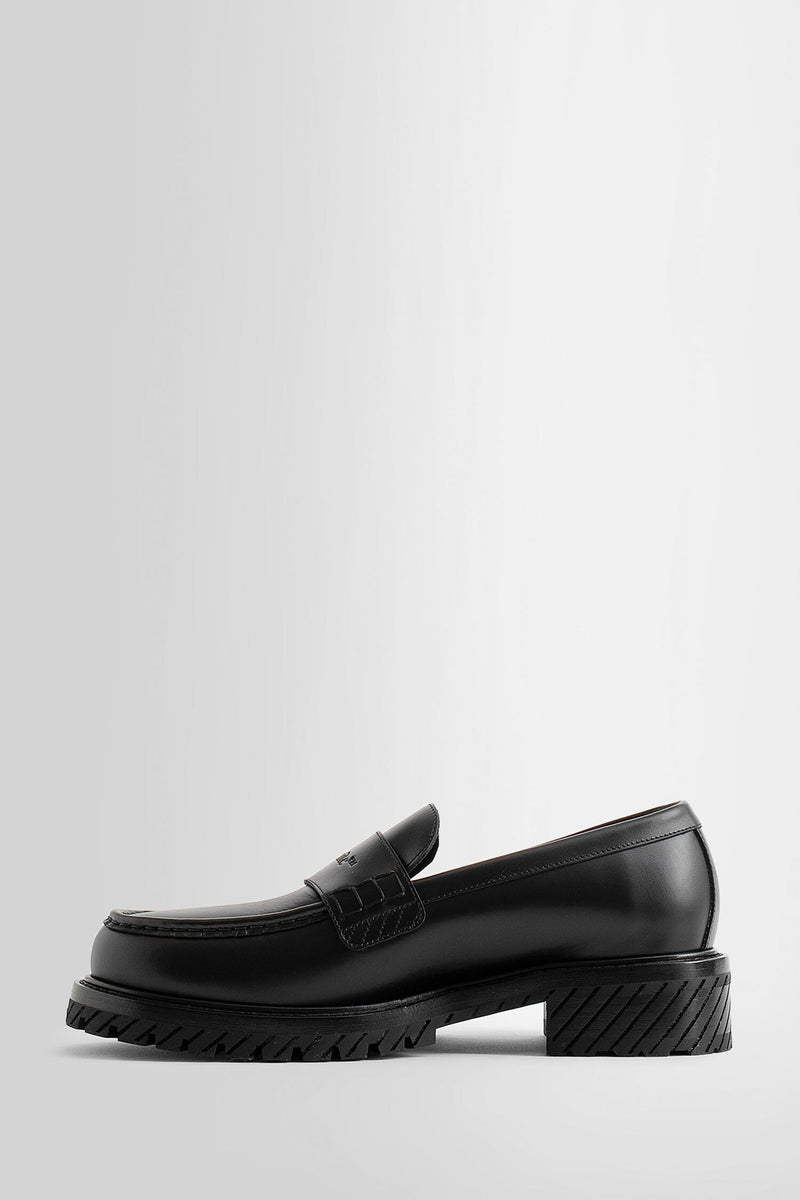 OFF-WHITE MAN BLACK LOAFERS