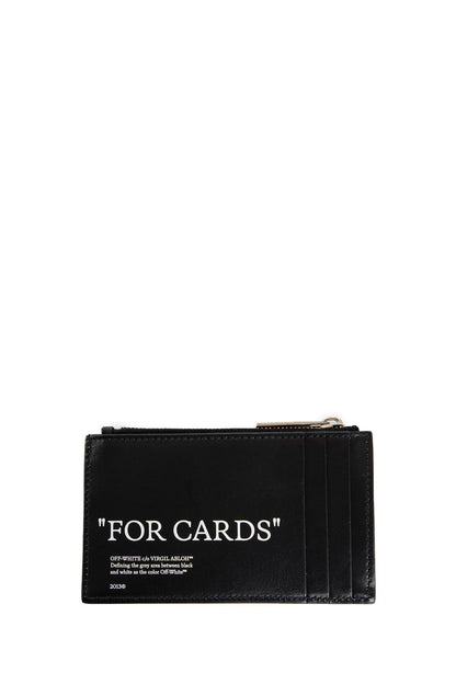 OFF-WHITE MAN BLACK WALLETS & CARDHOLDERS