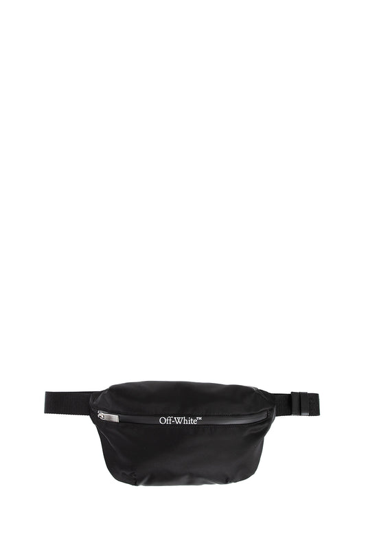 OFF-WHITE MAN BLACK FANNY PACKS