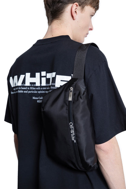 OFF-WHITE MAN BLACK FANNY PACKS