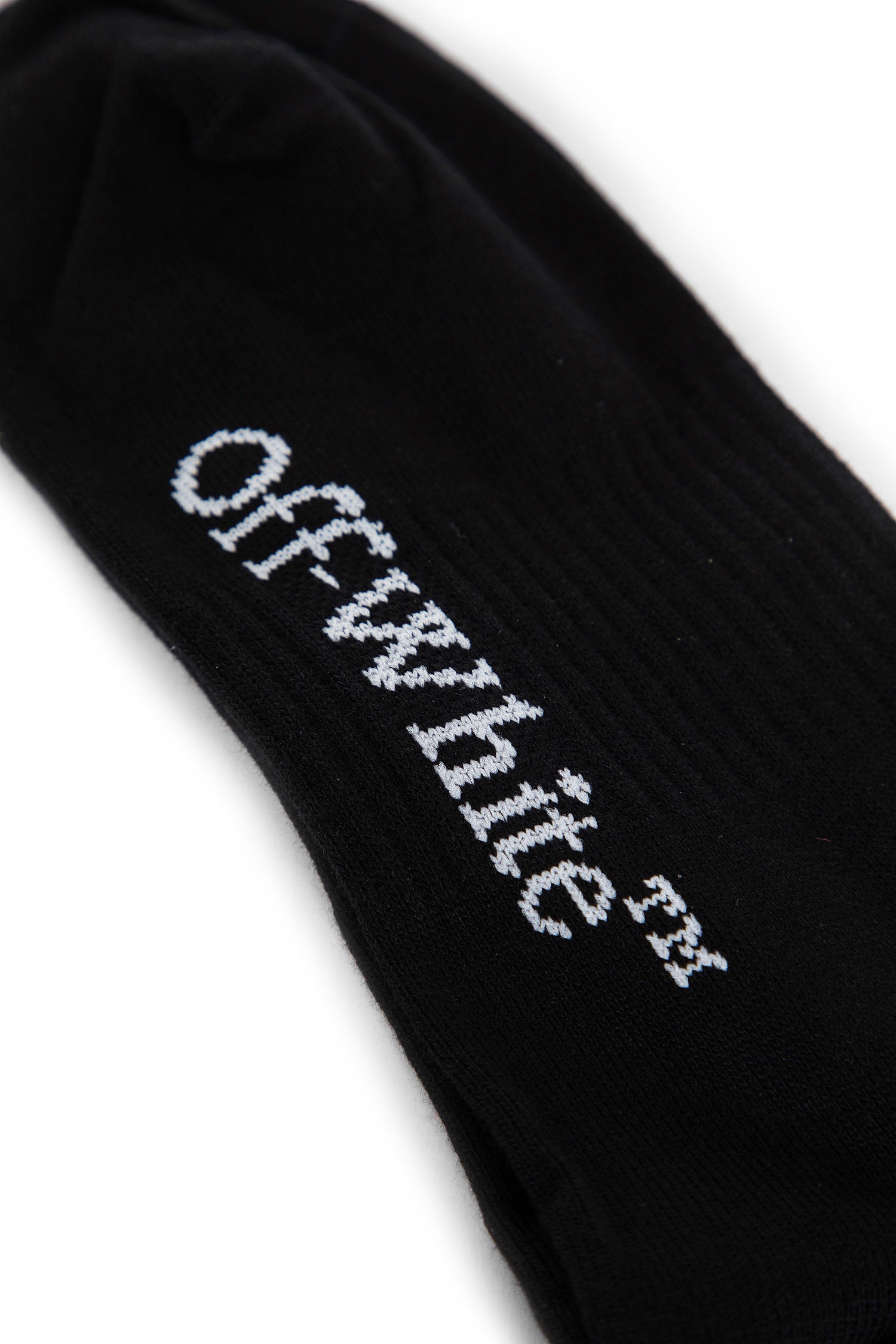 OFF-WHITE MAN BLACK SOCKS