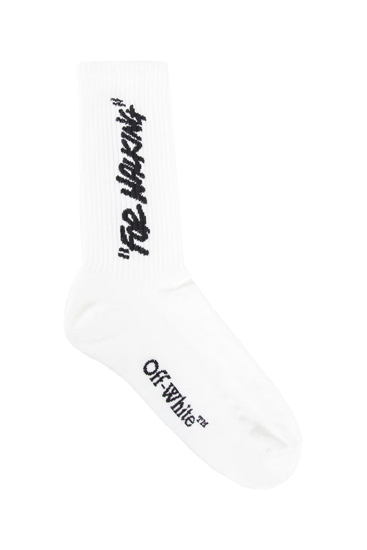 OFF-WHITE MAN WHITE SOCKS