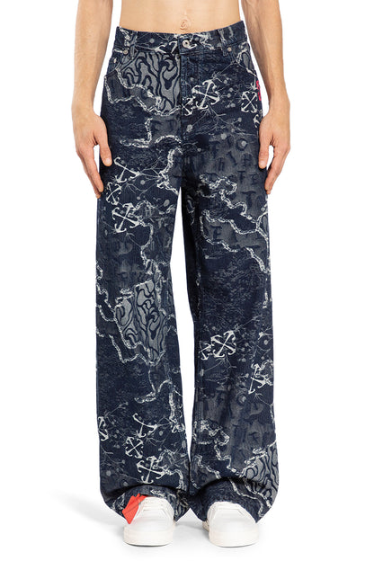 Antonioli OFF-WHITE MAN BLUE JEANS