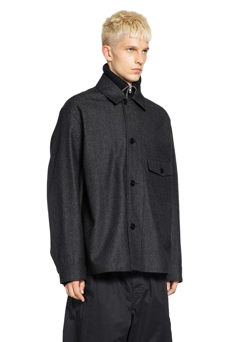 Wool Cotton Overshirt Jacket