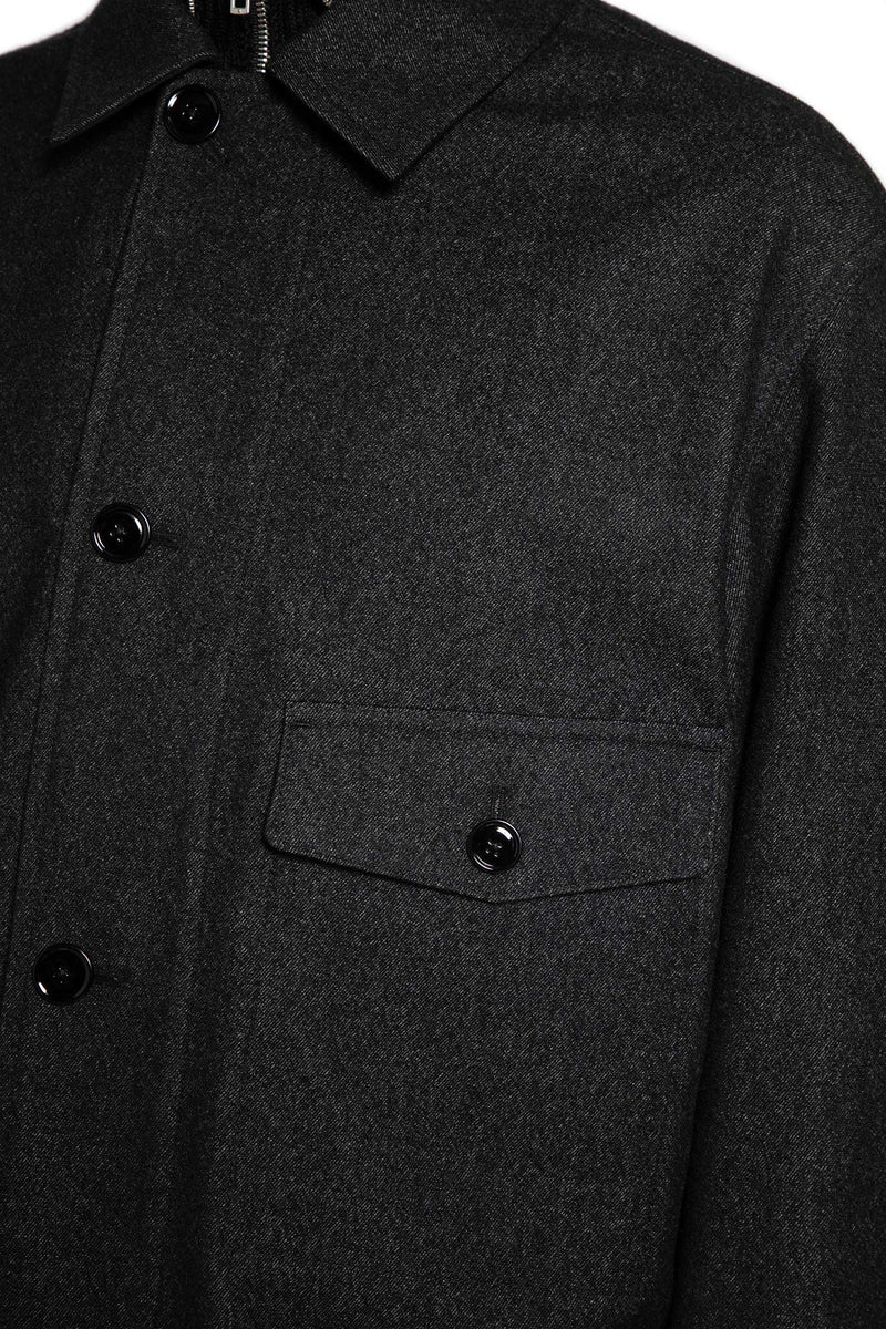 Wool Cotton Overshirt Jacket