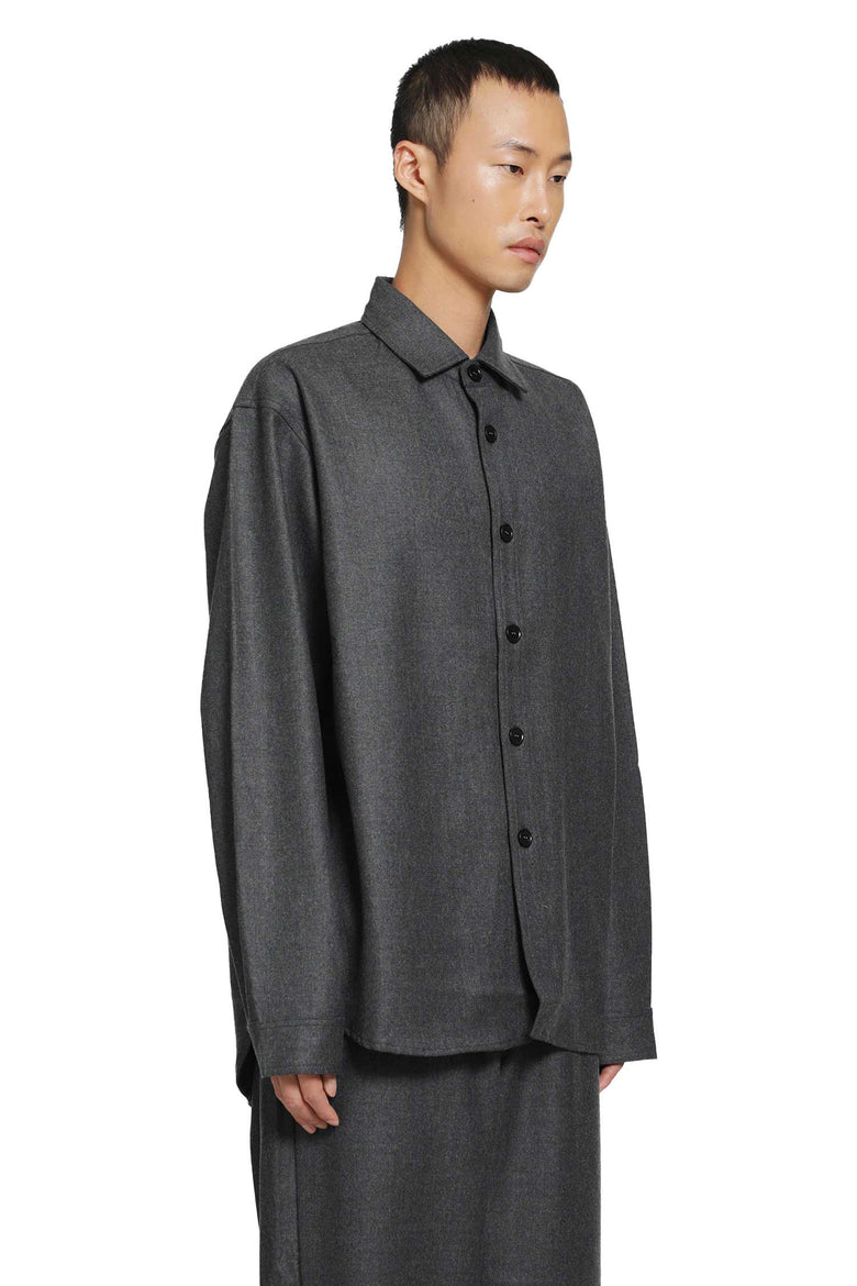 
              ROSE BURRITO Wool Flannel Overshirt man
            