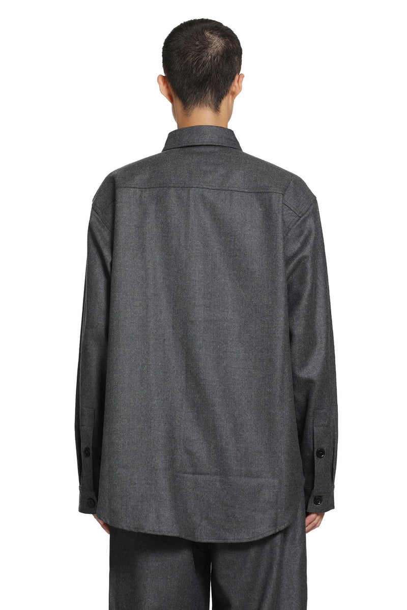 ROSE BURRITO Wool Flannel Overshirt man